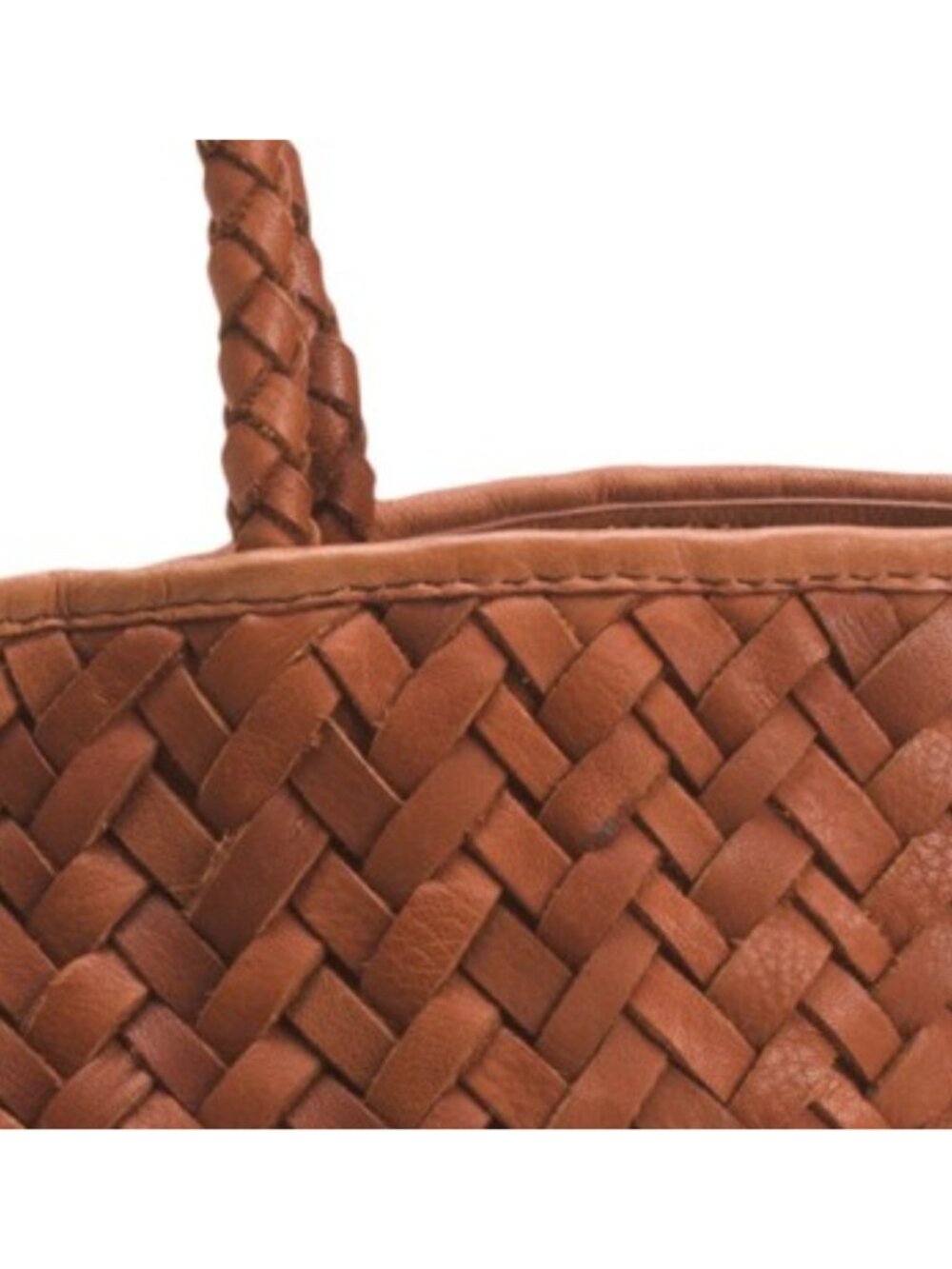 ECOTORIE Leather Lubbock Woven Shoulder Bag - Picture 4 of 5